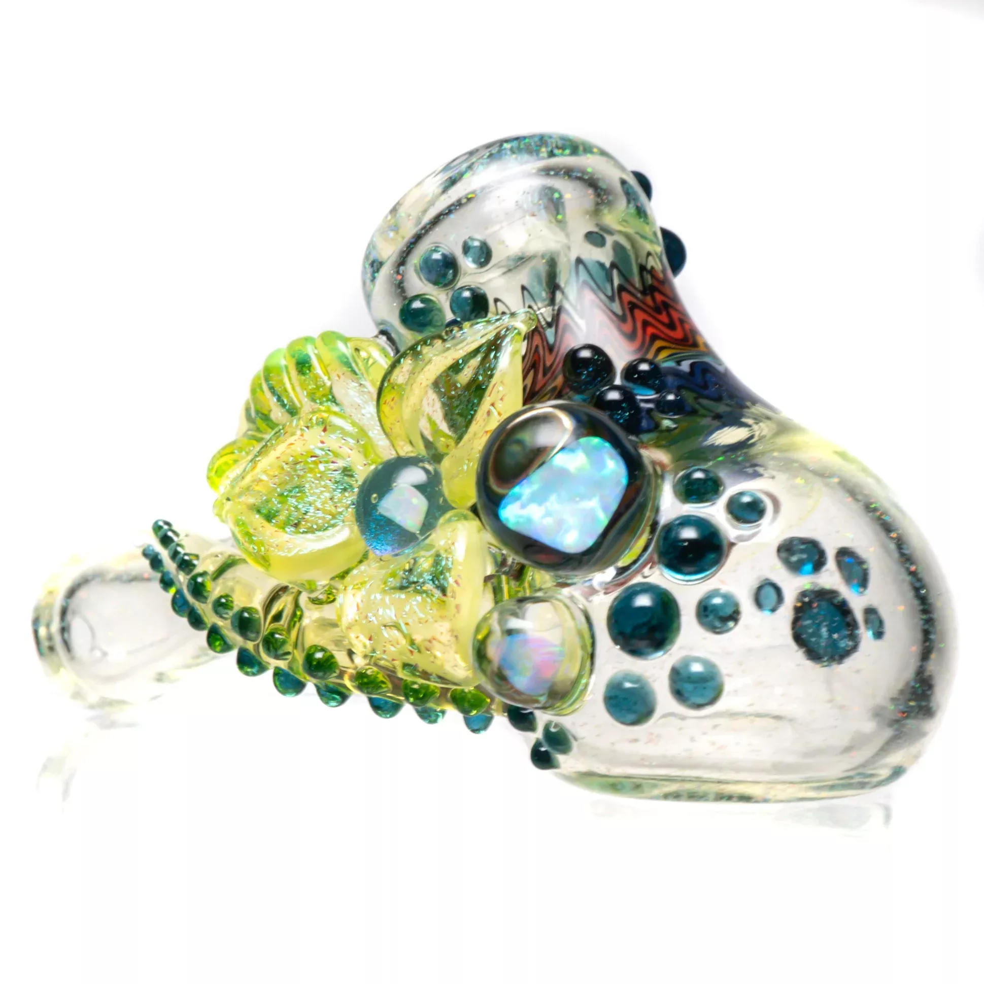 Harold Ludeman x Blossom Glass - Cropal Hammer - UV Banana & Illuminati