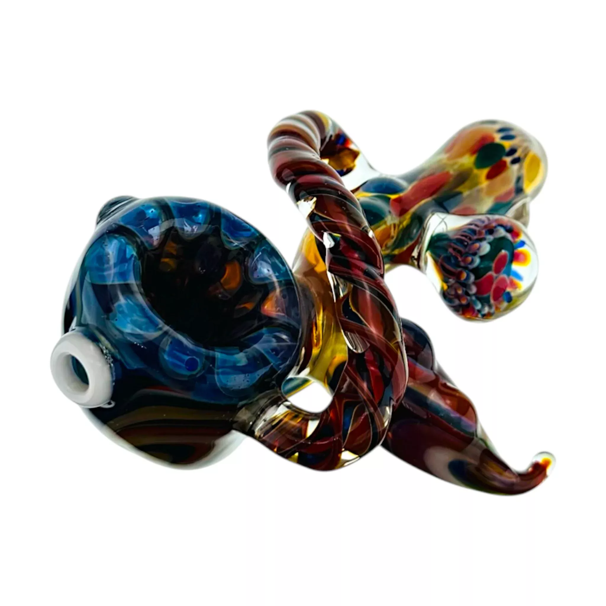 Heady Old School Style Dry Pipe With Implosion Marble