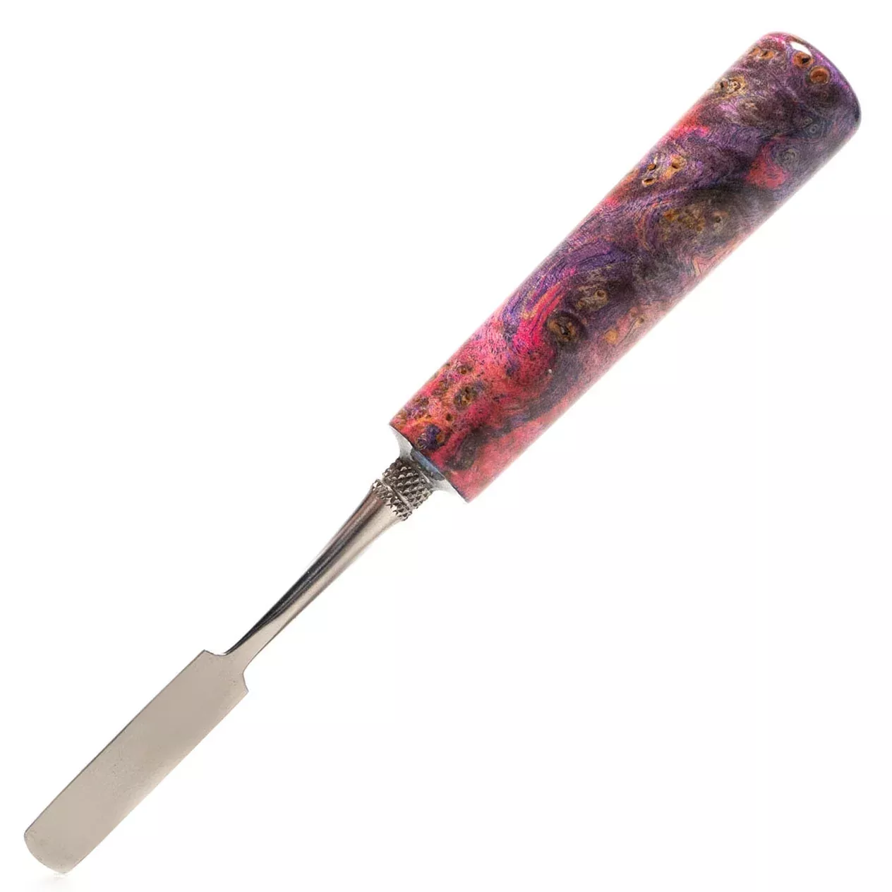 Heady Toolz - Dabber #33 - Flat - Tri Dye Burl