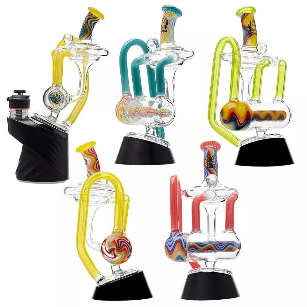 Heady Wigwag Puffco Peak OG & Pro Glass Attachment Encased W/ Opal
