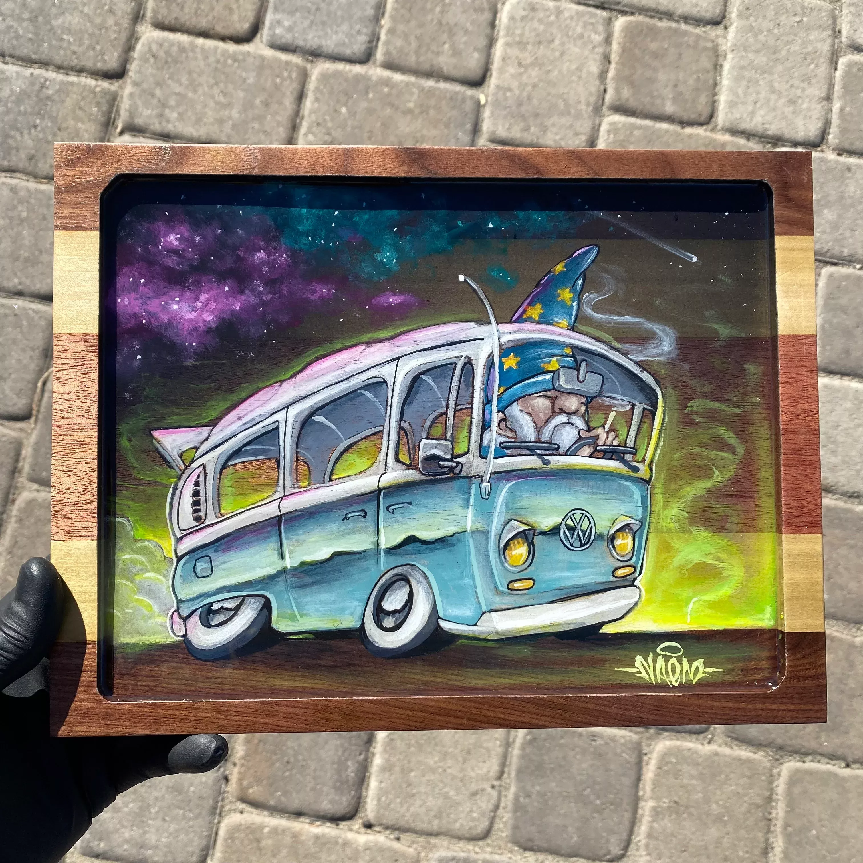 "Heady Wizard" Rolling Tray by Funsnuf