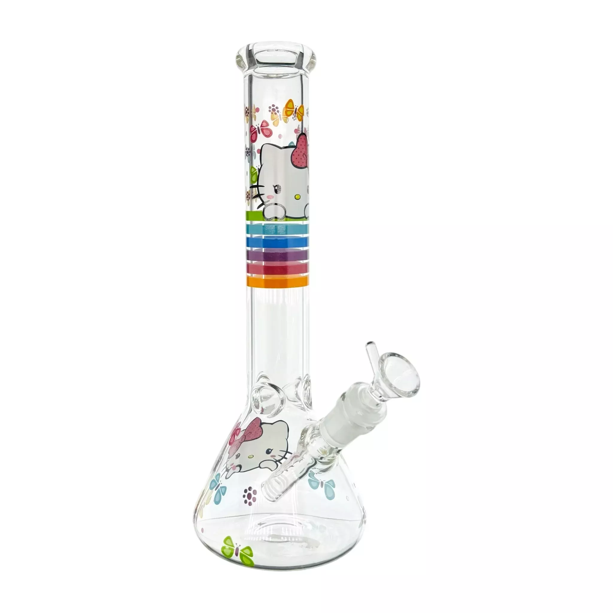 Hello Kitty Bong With Butterflies 12 Inch