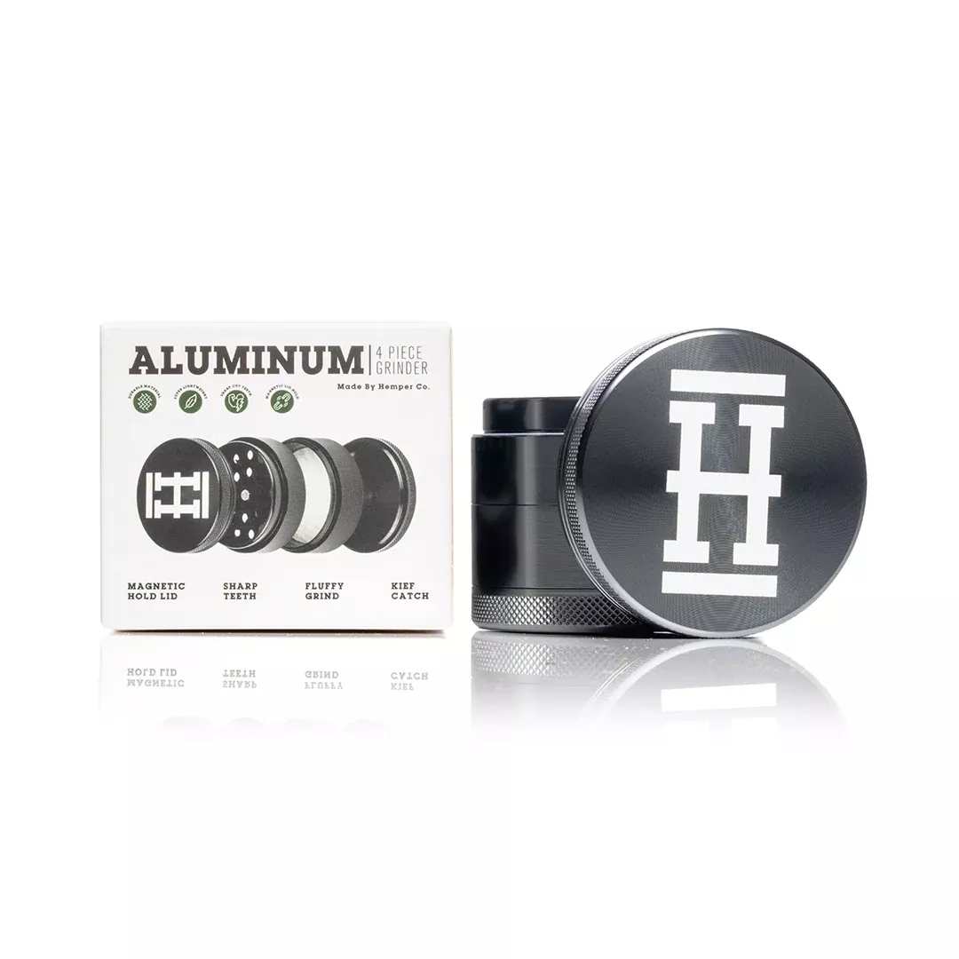 HEMPER - Anodized Aluminum Herb Grinder | 4 Piece 2.2" Large Size