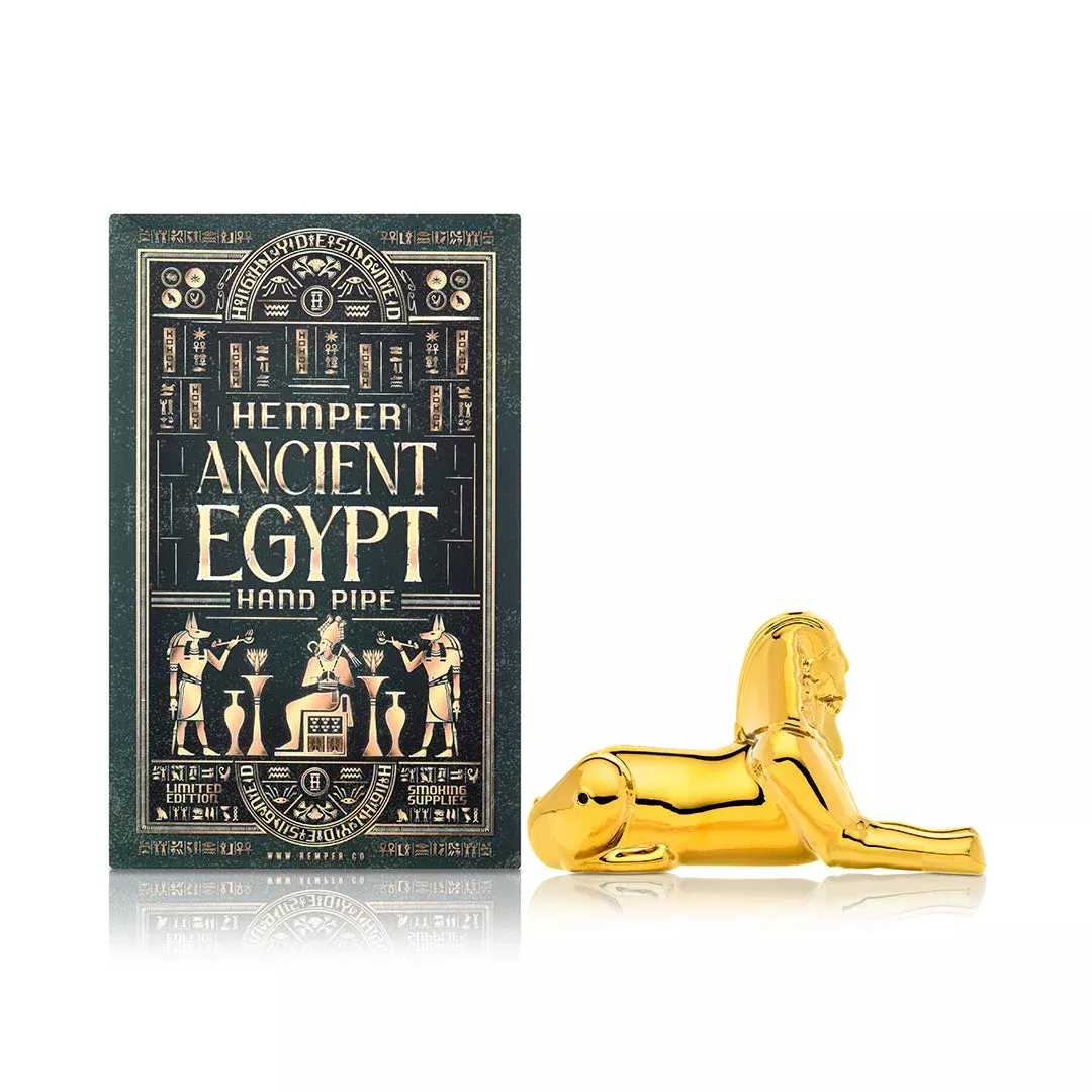 Hemper Egypt Sphinx Glass Hand Pipe