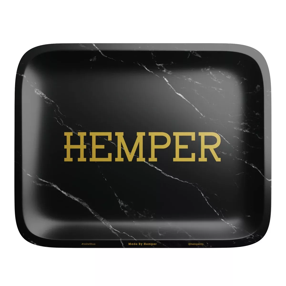 HEMPER- Luxe Black Marble Rolling Tray
