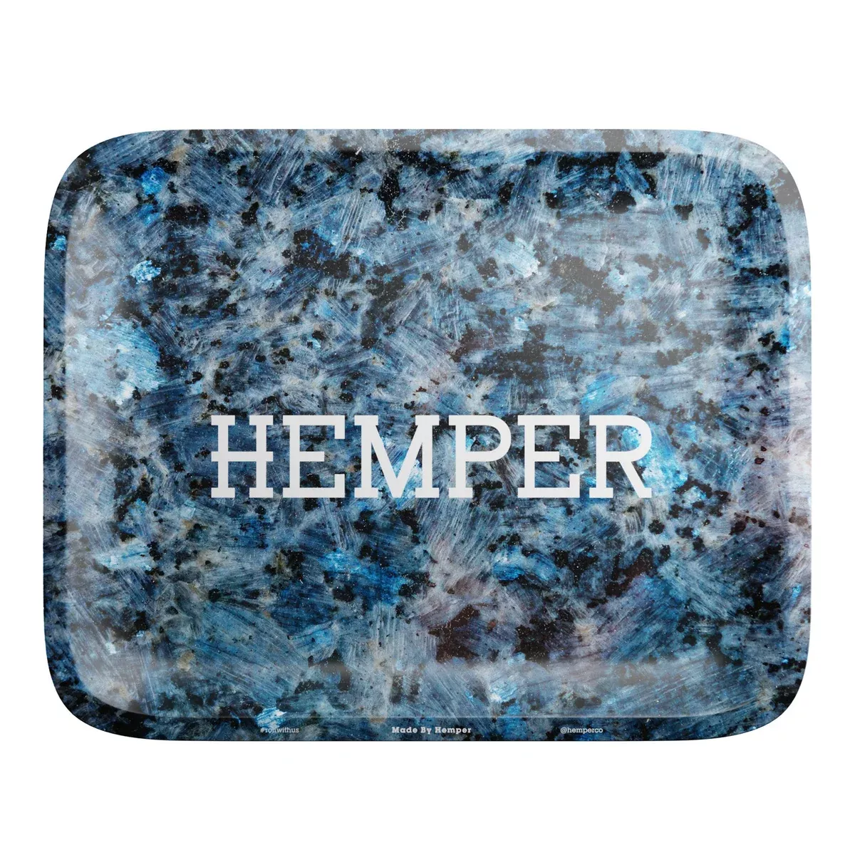 HEMPER- Luxe Marble Black/Blue Rolling Tray