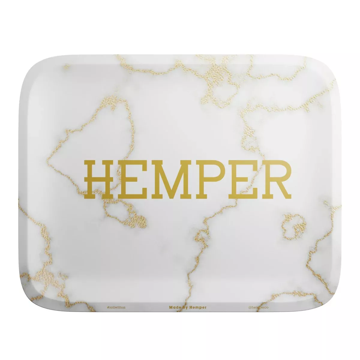 HEMPER- Luxe White Marble Rolling Tray