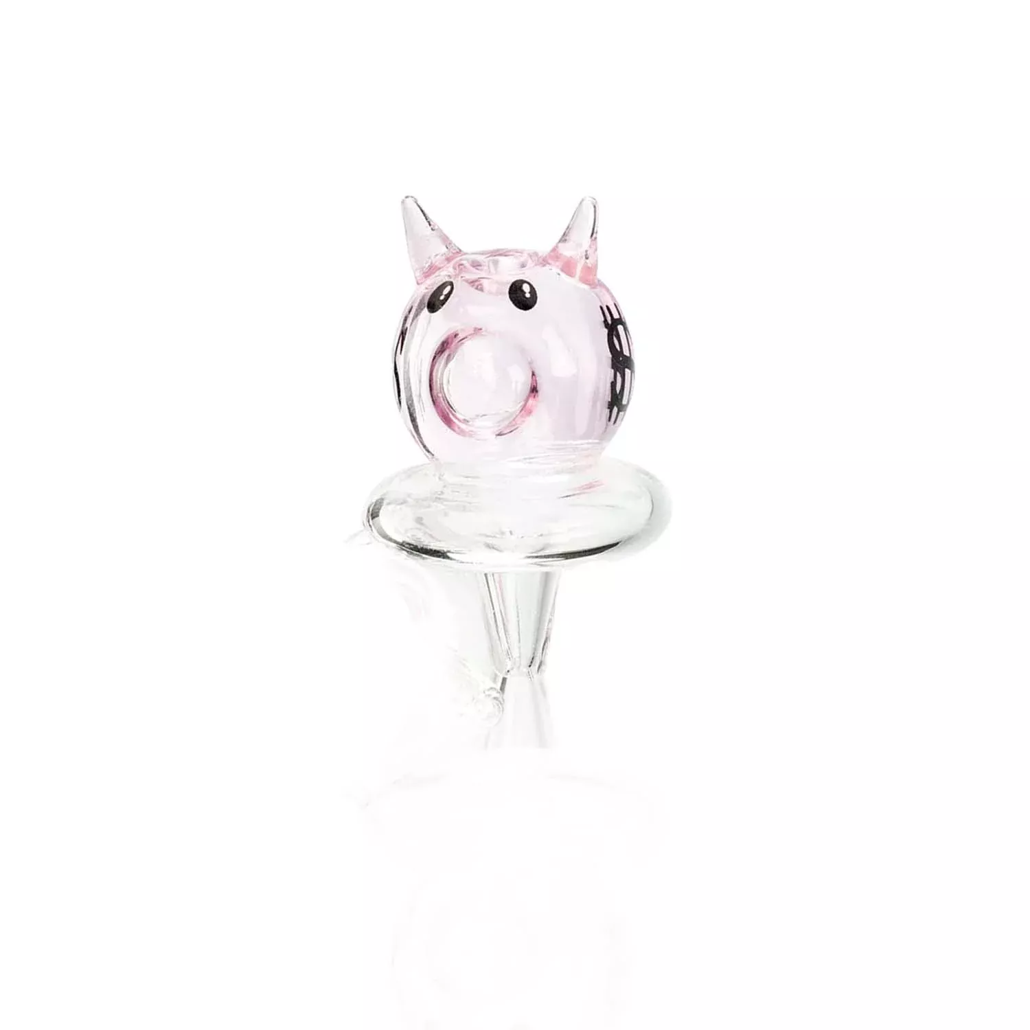 HEMPER Pink Piggy Bank Glass Carb Cap
