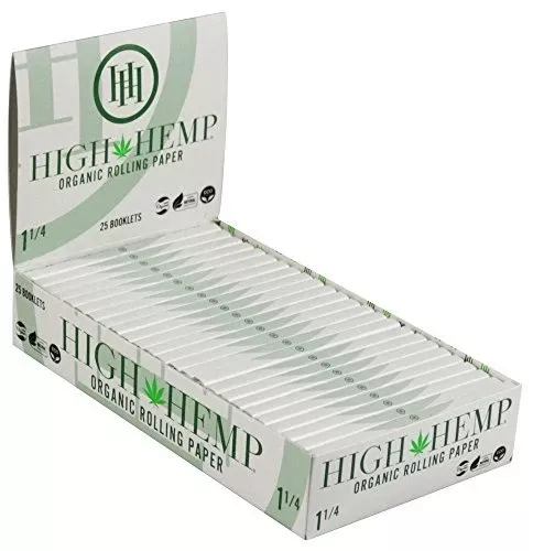 High Hemp Organic 1 1/4 Rolling Papers – Green Flash-Dehydrated 25ct Box