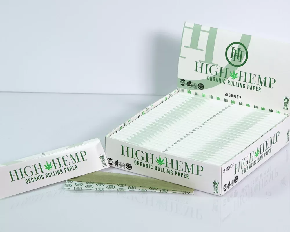 High Hemp Organic King Size Rolling Papers – Green Flash-Dehydrated 25ct Box