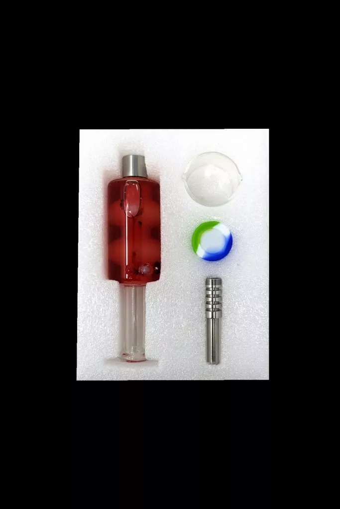High Point Glass Glycerin Dual Ring Perc Nectar Collector Box Set