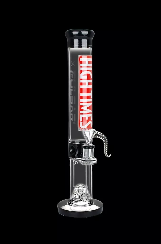 High Times x Pulsar Straight Tube Recycler Bong