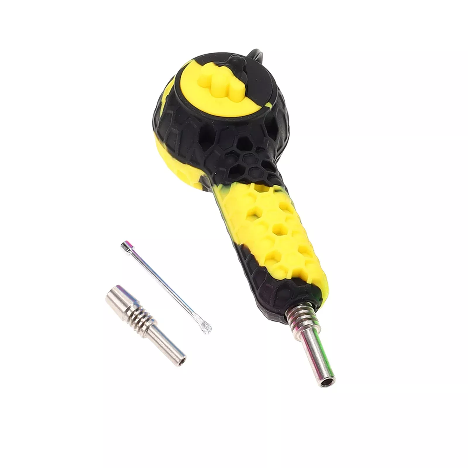 Honey Switch 2-in-1 Silicone Dab Straw & Hand Pipe