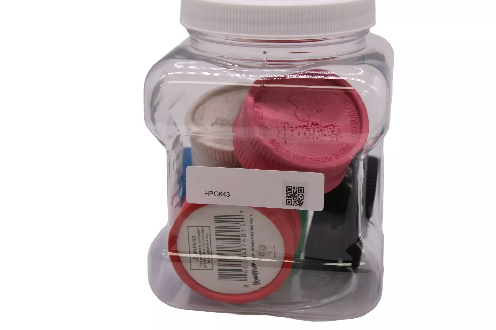 Honeypuff Hemp Grinder 43mm – 6-Count Display Jar