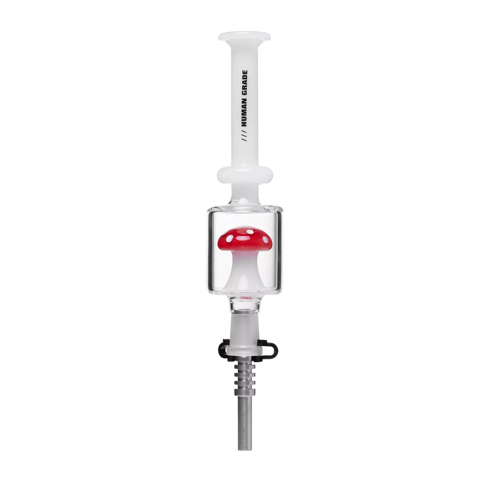 Human Grade 14mm Mushroom Glass Nectar Collector