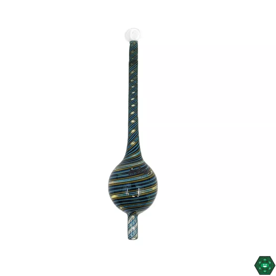 I Dab Glass Lineworked Bubble Cap – Artistic Design with Reliable Airflow