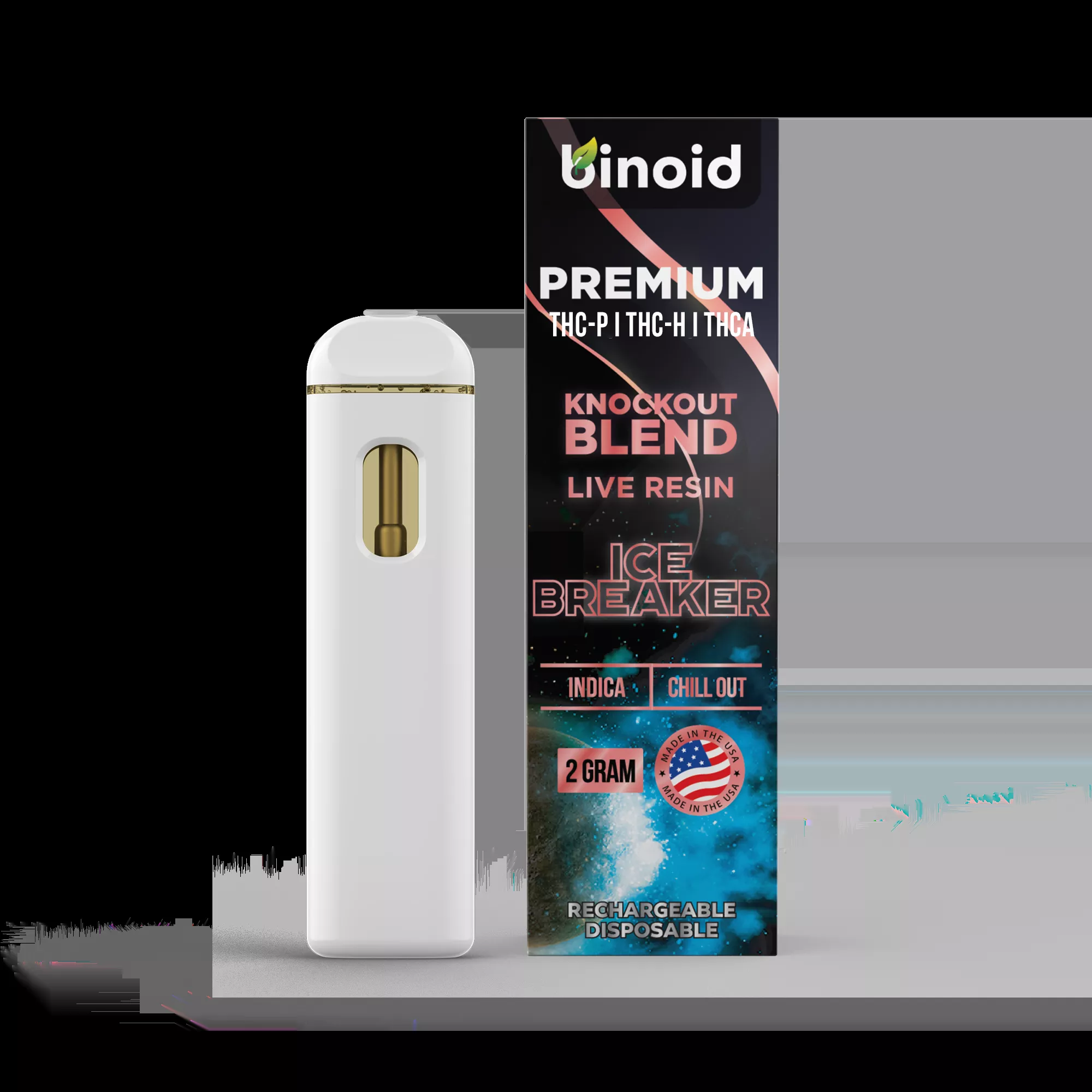 Ice Breaker Knockout Blend Live Resin Disposable – 2 Gram