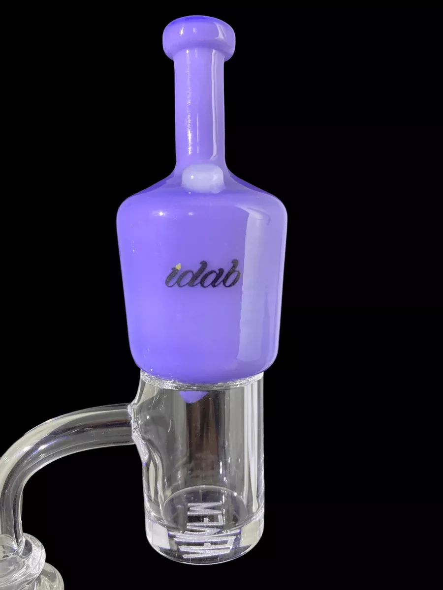 iDab Glass Mini Henny Bottle Carb Cap – Precision Directional Control (Assorted Colors)