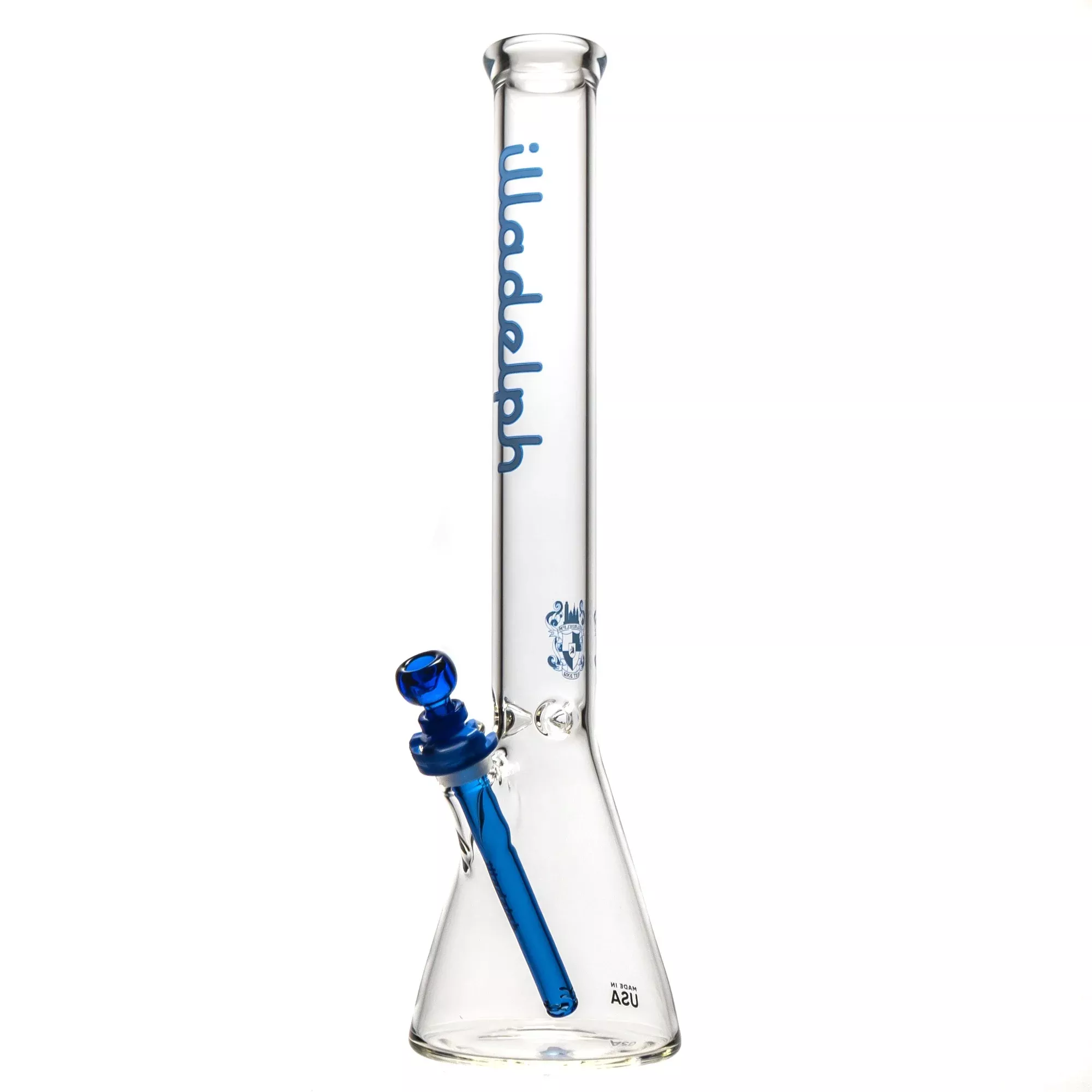 Illadelph - Medium Beaker + Slide Upgrade - Blue on Blue Label