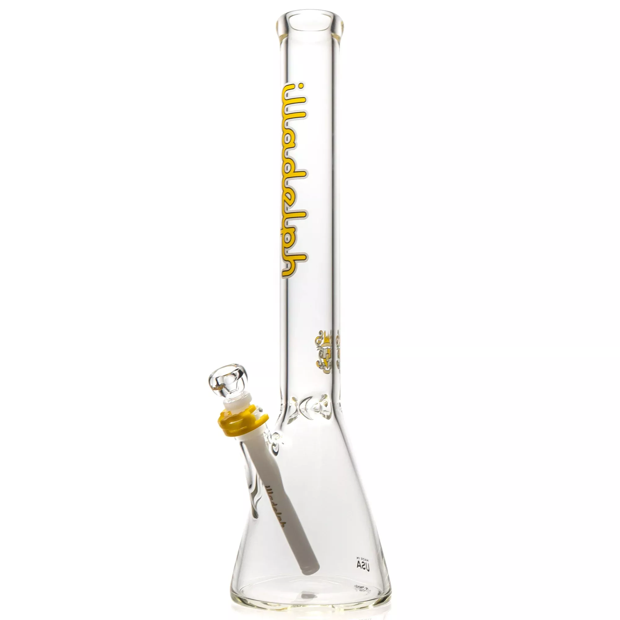 Illadelph - Medium Beaker - Yellow & White Label