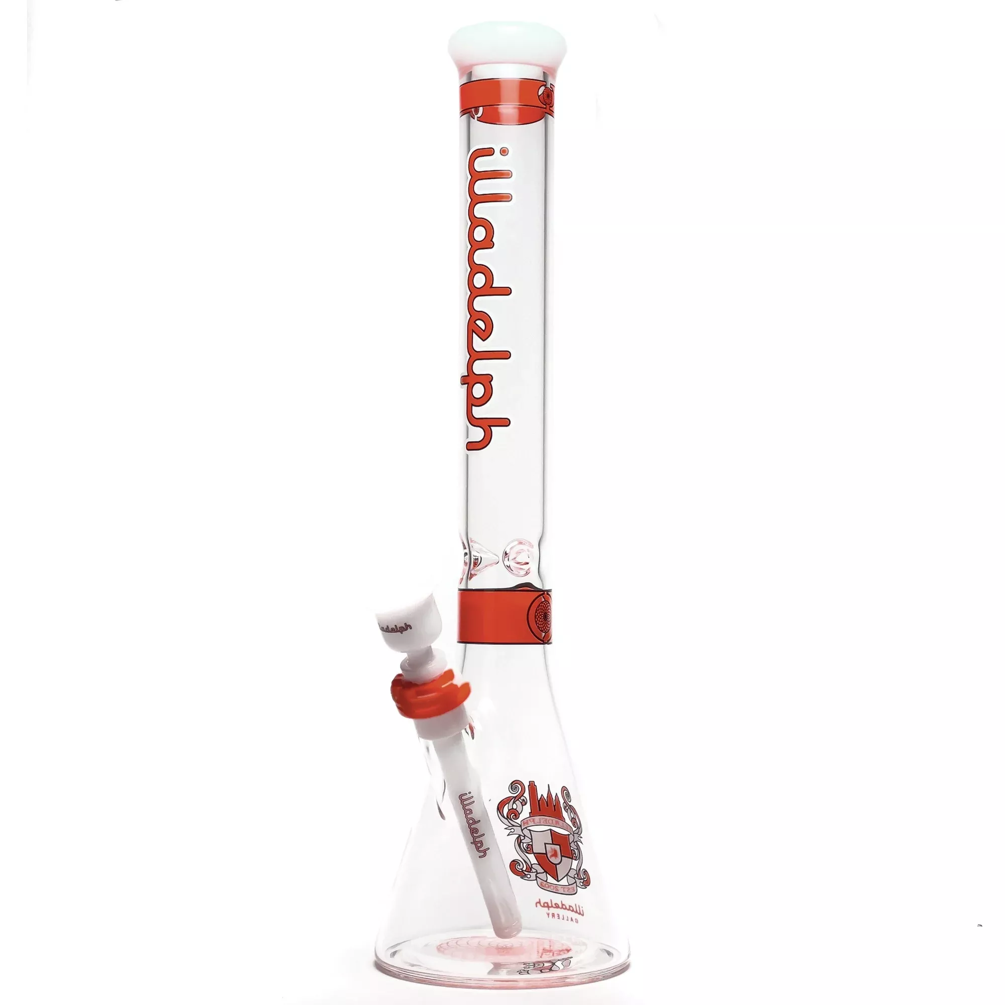 Illadelph - Medium Signature Beaker - Red & White