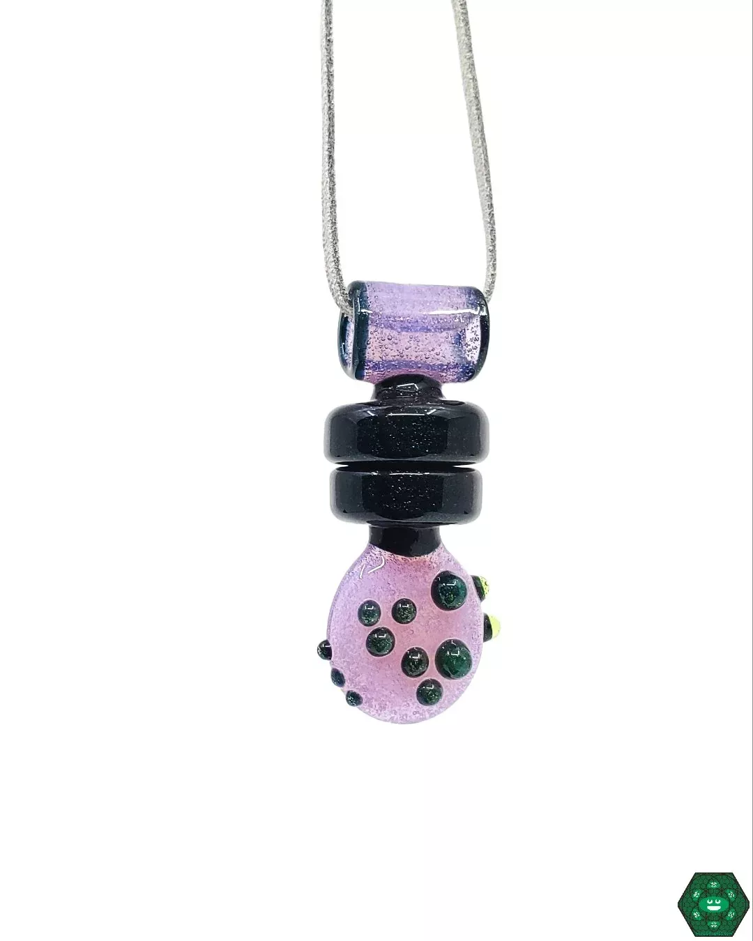 IO Glass Pendant - Unique Handmade Glass Pendant with Eye-Catching Design