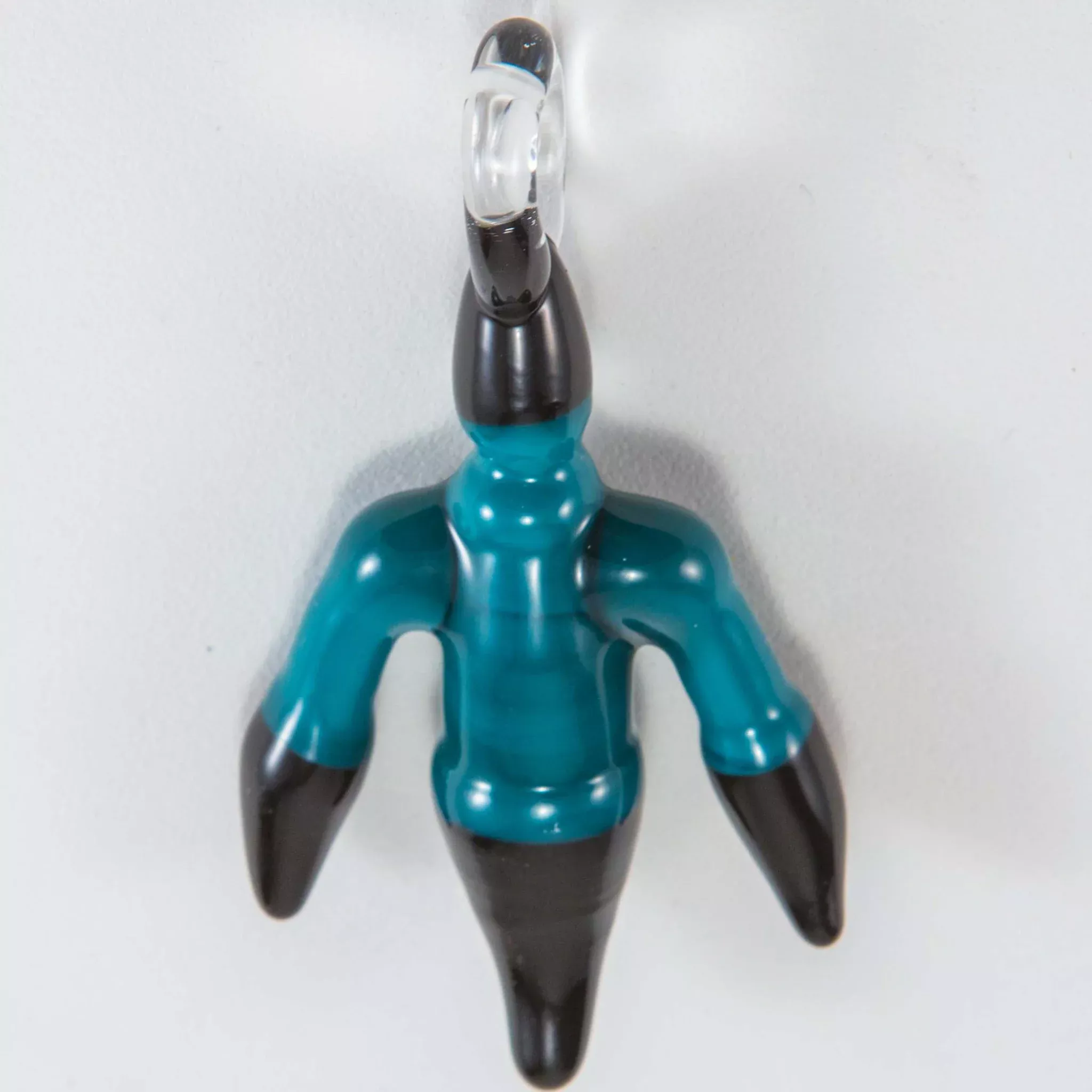 J.O.P. - Chicken Foot Pendant - Agua Azul & Black