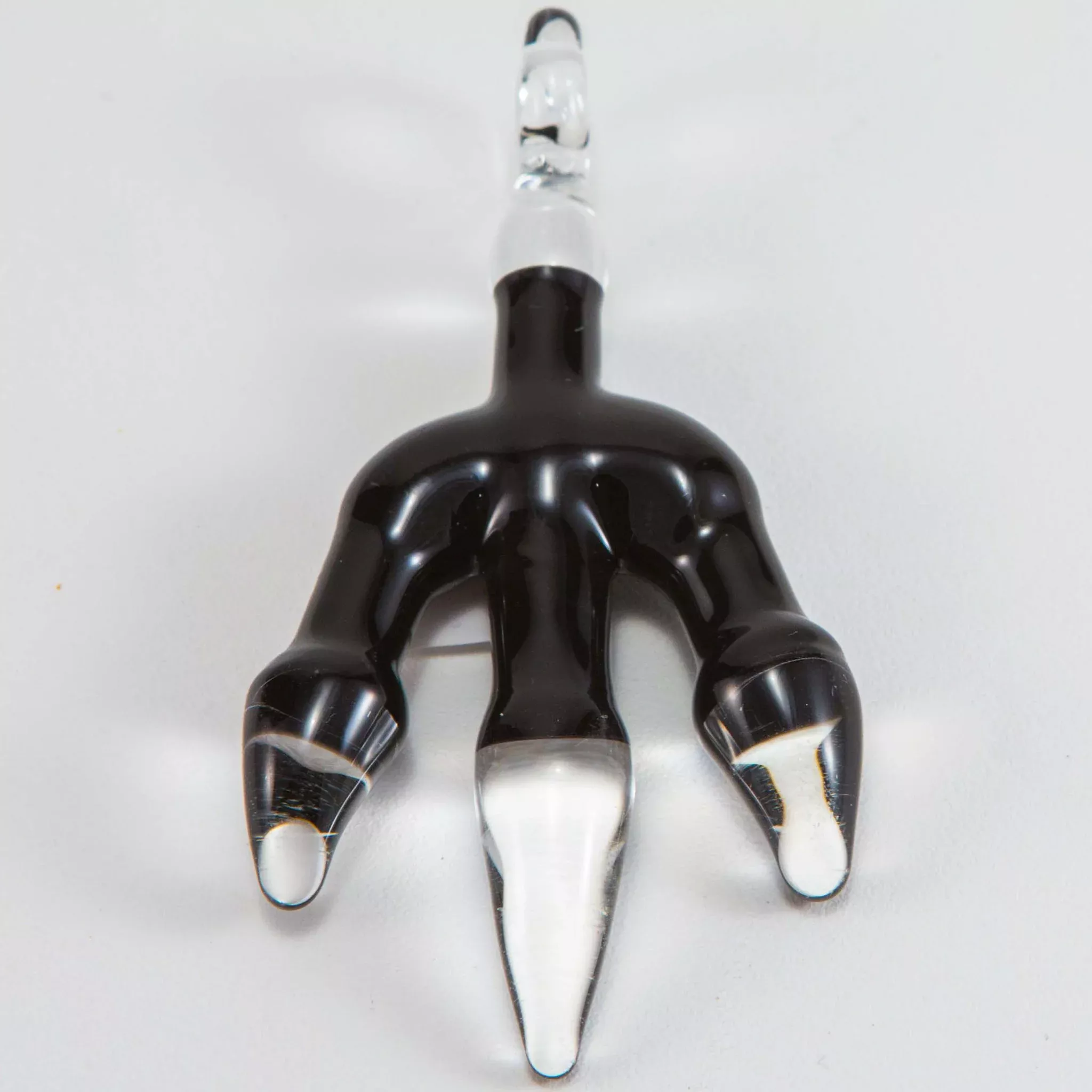 J.O.P. - Chicken Foot Pendant - Black & Clear