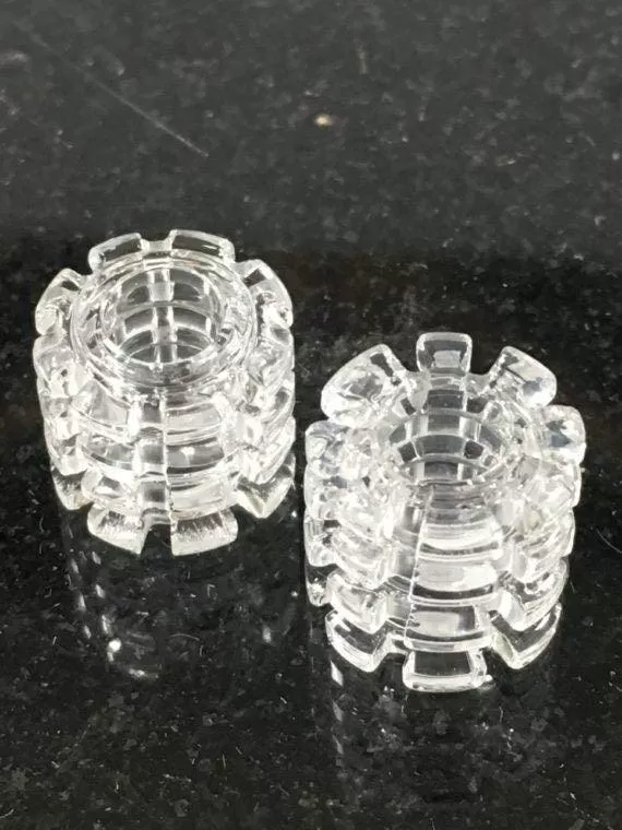 J Red Glass Diamond Knot Insert - Power Gear Design