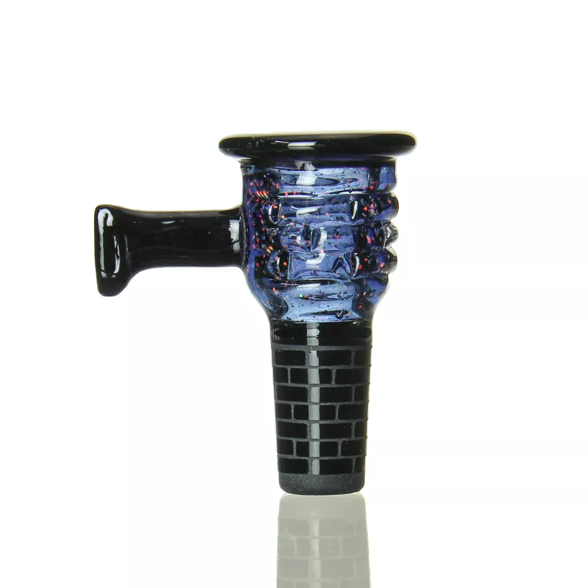 Jebb Glass - Castle Slide - Blue Crushed Opal