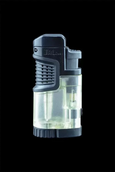 JetLine Mr Fat Boy Triple Cigar Lighter with Cigar Rest (Clear)