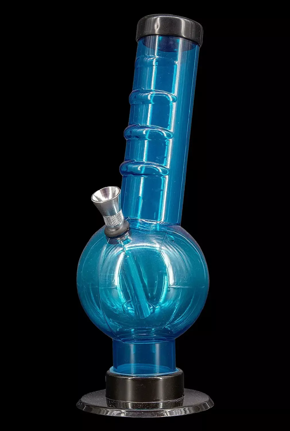 JM Plastics Acrylic Angled Neck Straight Tube Bubble Bong