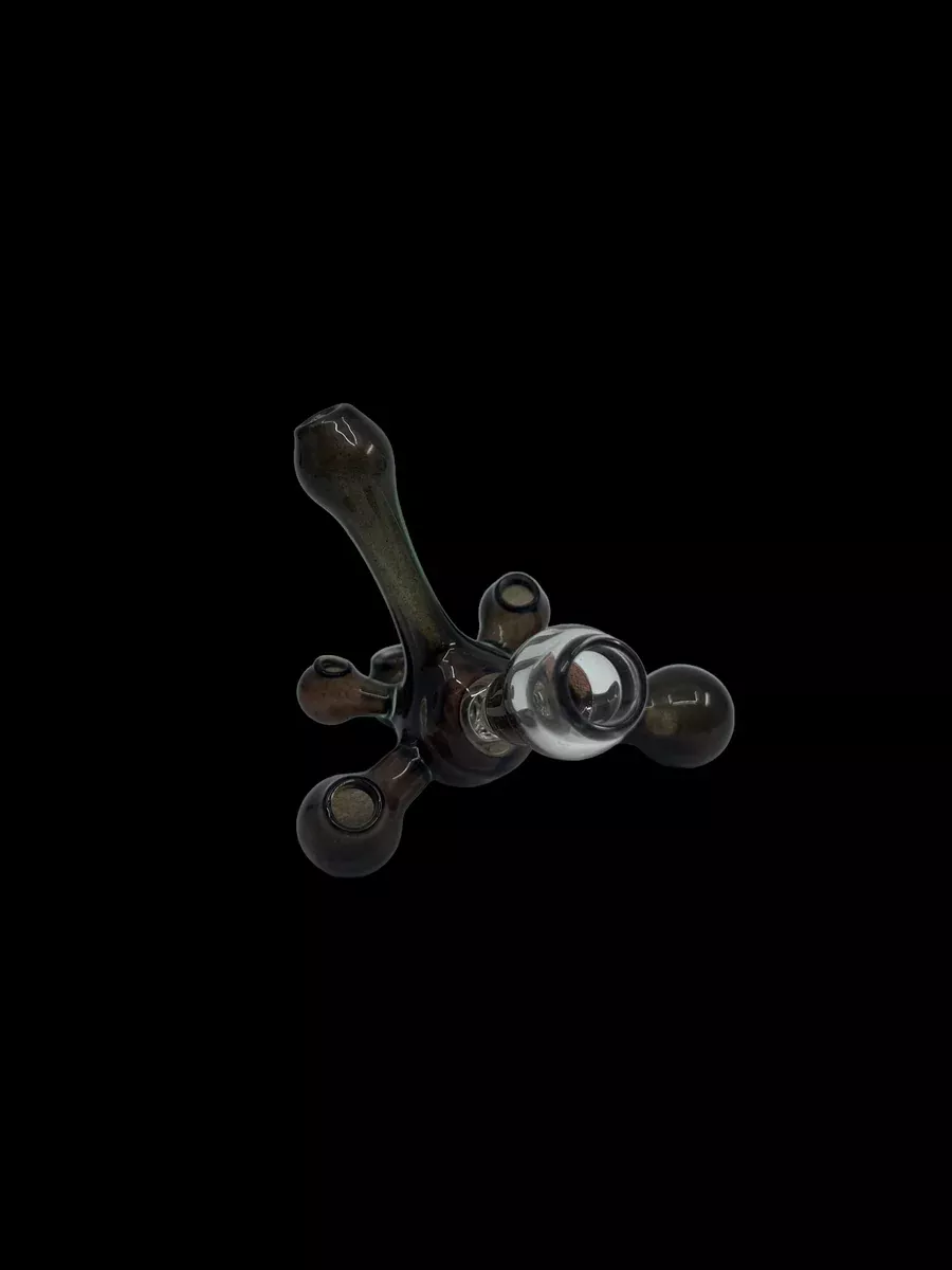 Jmass Spore Mini Rig – Compact Brown Artistic Design