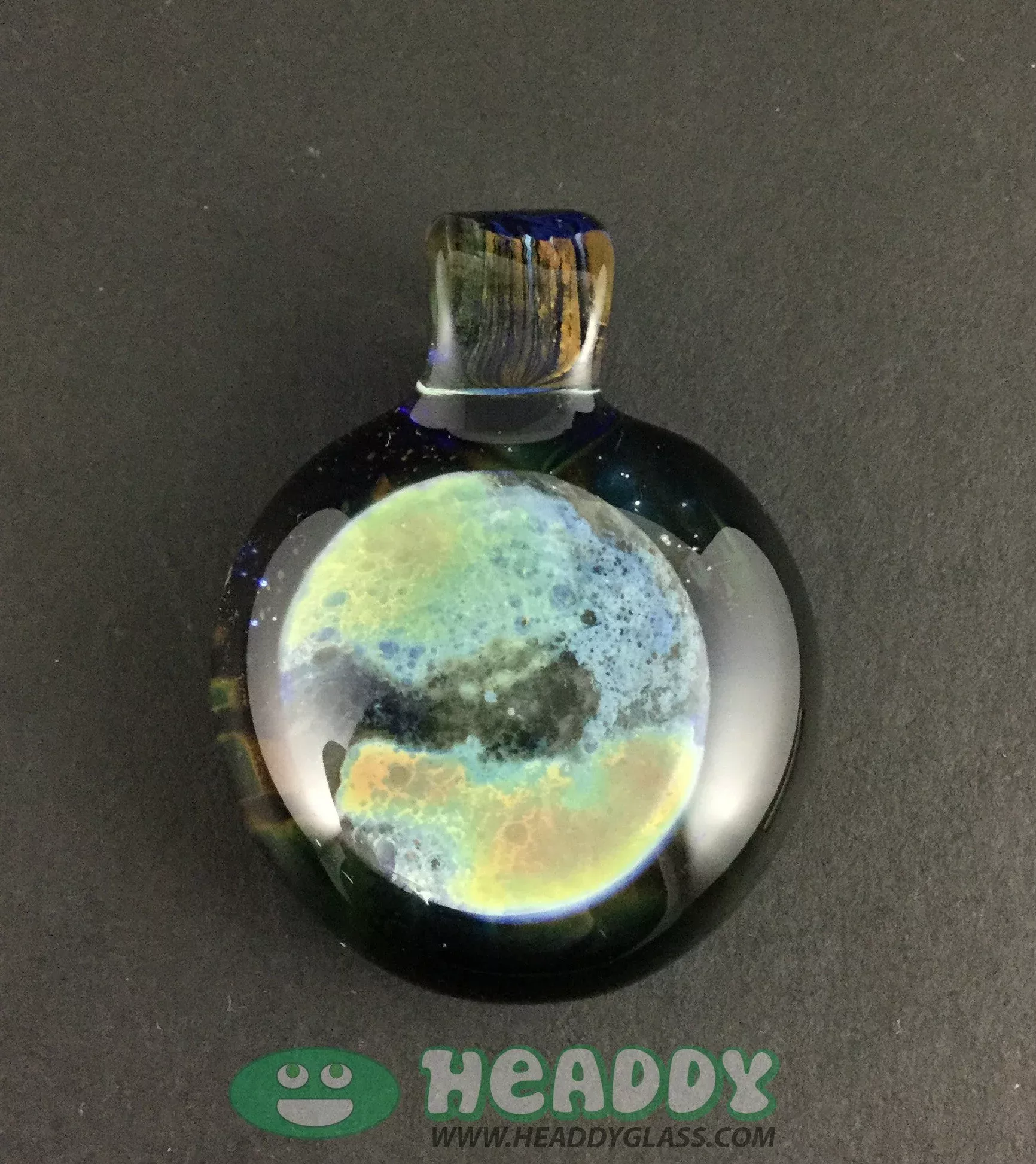 Jolex Pluto Pendant - Handcrafted Glass Art Pendant