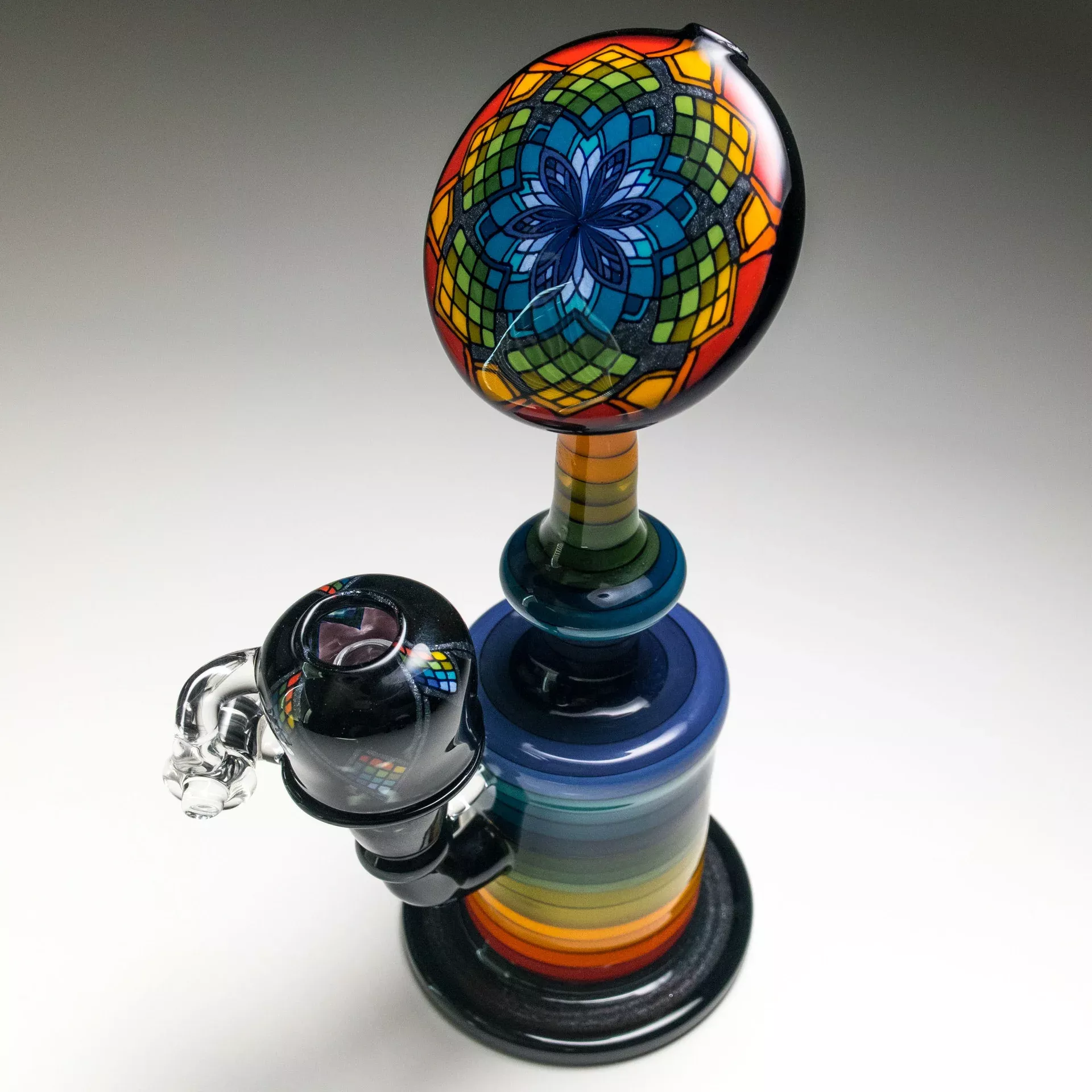 Jred - Rainbow Hatchet Encalmo Bubbler