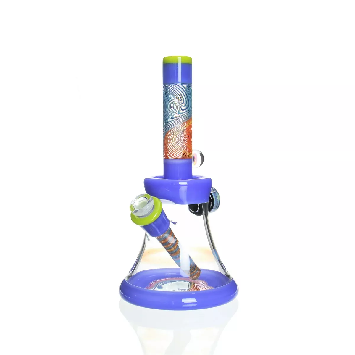 JT Glass - 8" Mini Beaker - Grateful Blue