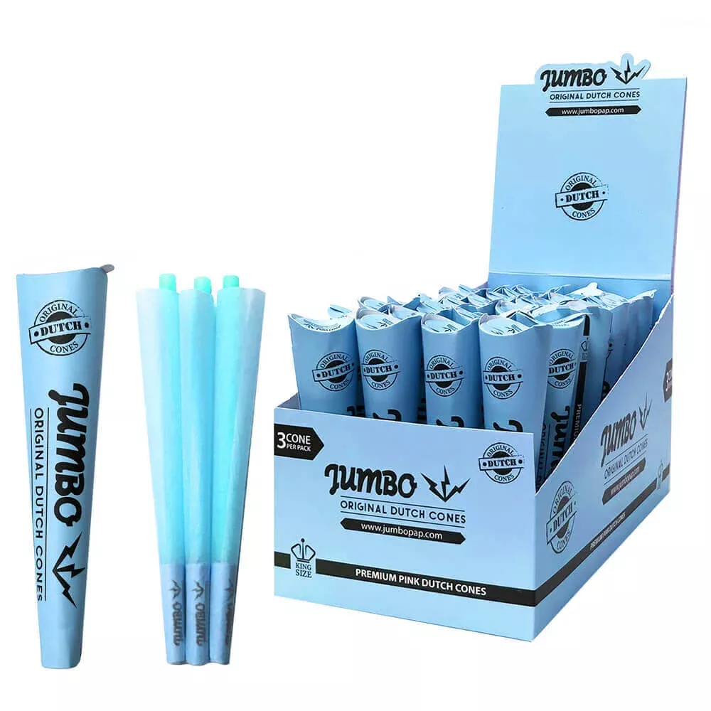 Jumbo Dutch Pre-Rolled Cones King Size - 32 Count Display