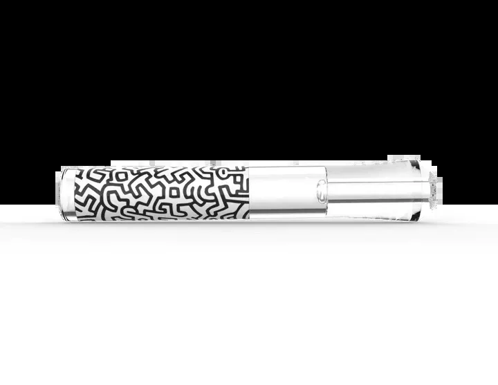 K.Haring Black & White Glass Taster 3.3"