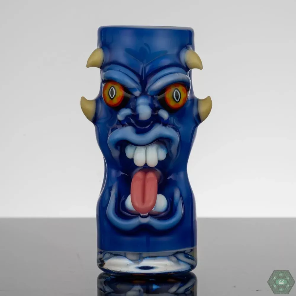 Kaleb Folck Shot Glass - Artistic Handcrafted Glass for Display or Collection