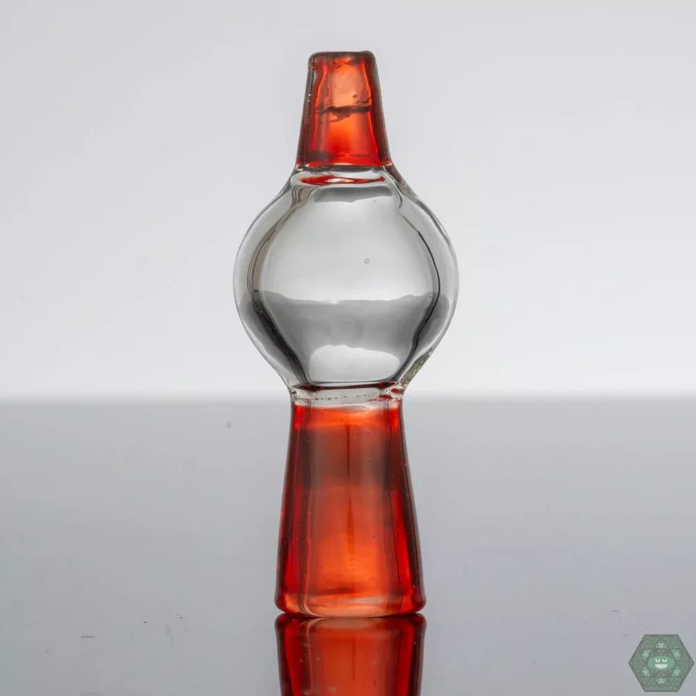 Kayo Glass Bubble Caps with Color Accents – Fits 25mm Quartz Nails, CFL Reactive Options