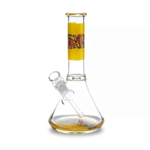 Keith Haring Glass Water Pipe