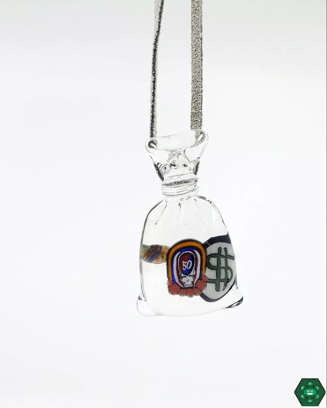 Kennaroo Bag Pendy #2 - Unique Handcrafted Glass Pendant