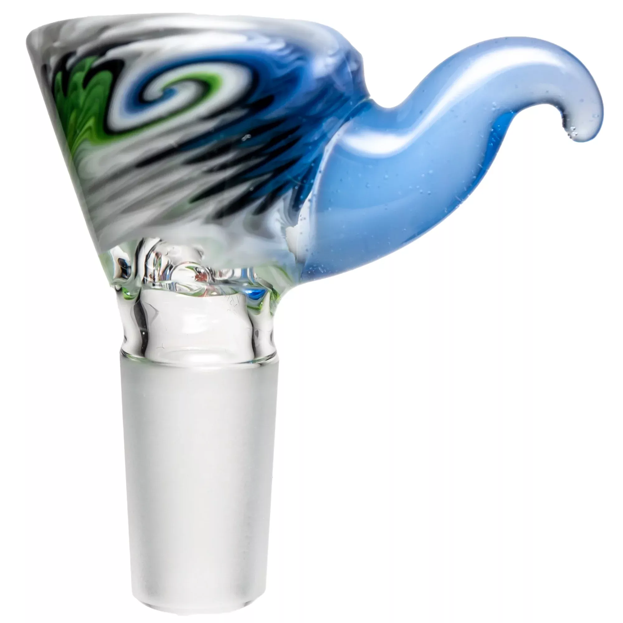 Kevin Howell - Martini Slide - 4 Hole - 14mm - Spearmint & Shadow w / Moonstone