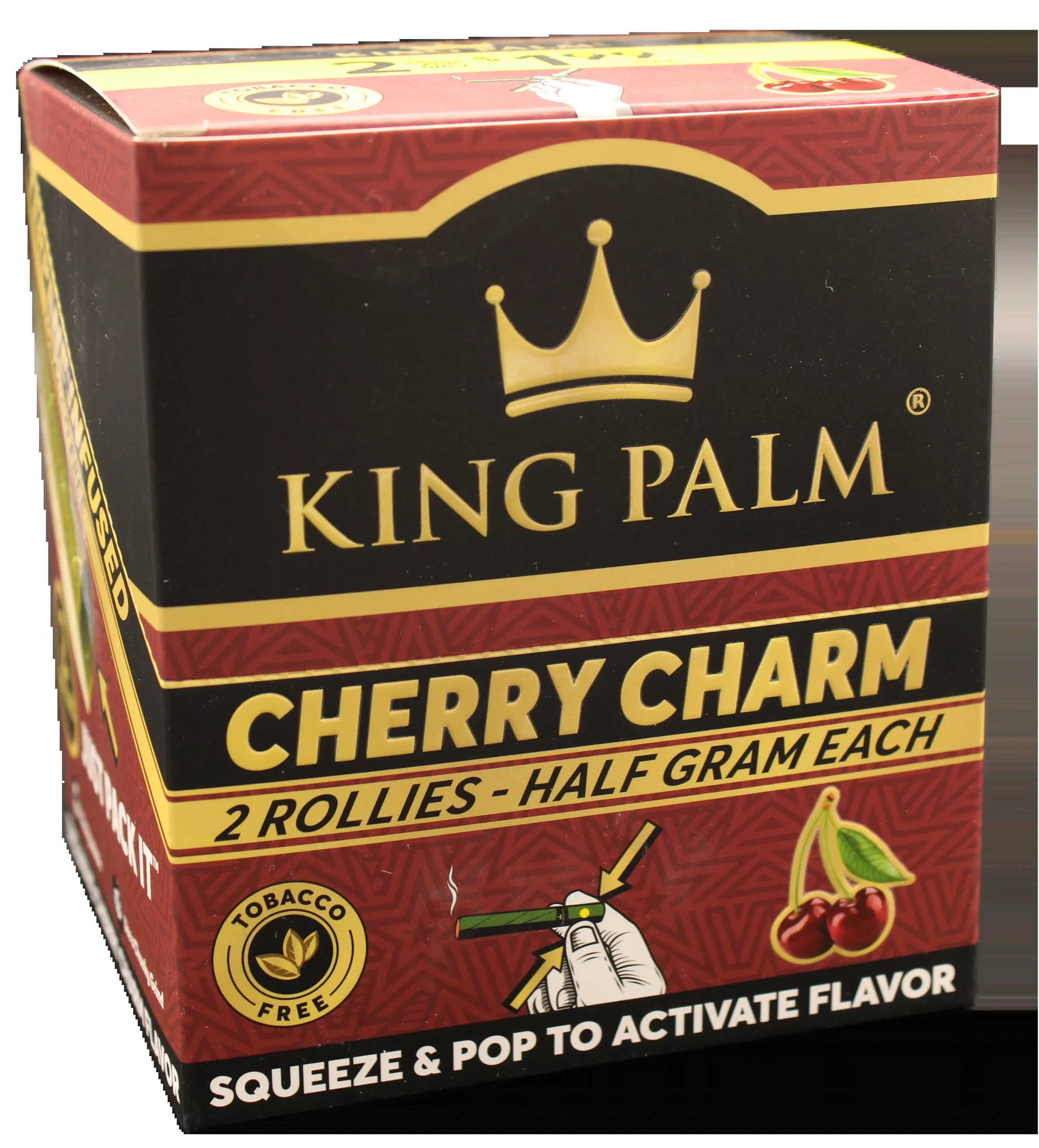 King Palm Cherry Charm Rollies - 20 Count Display
