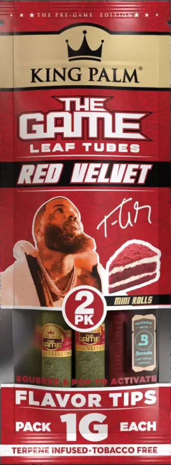King Palm The Game Red Velvet Mini Cones - 20 Count