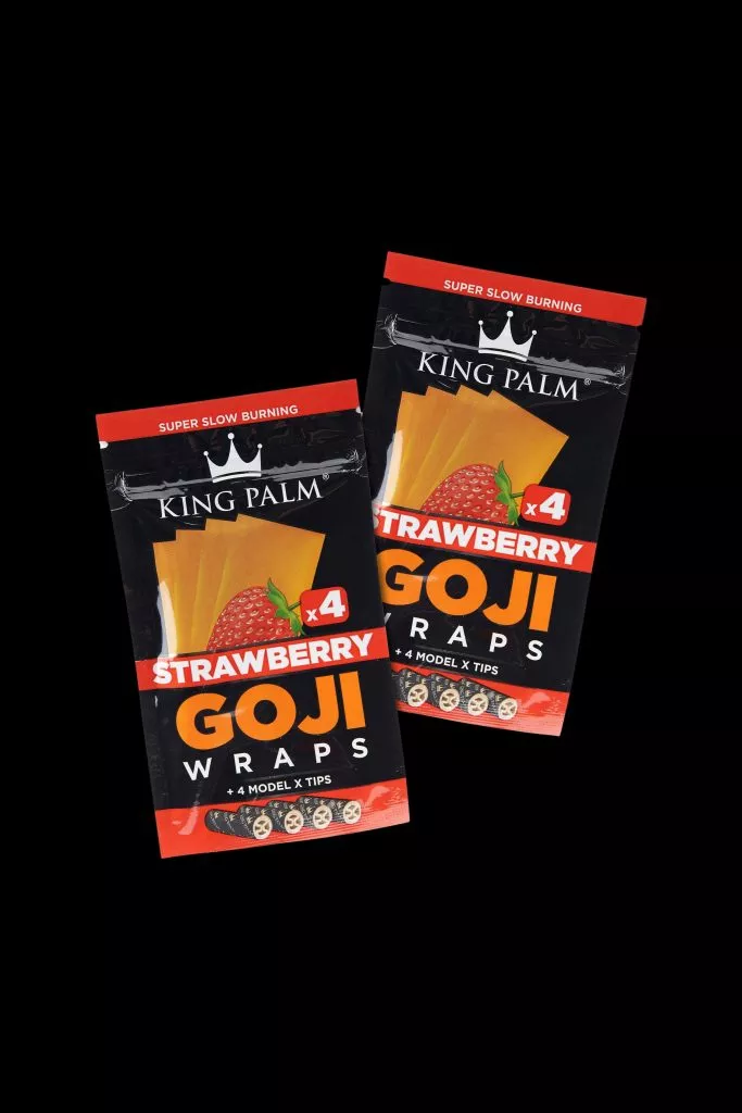 King Palm Goji Berry Wraps – 2 Packs of 4