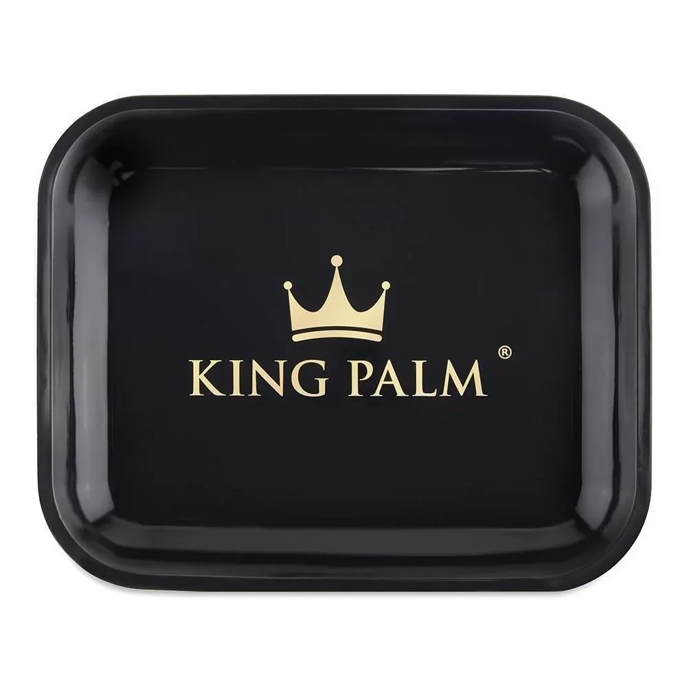 King Palm Large Black Rolling Tray