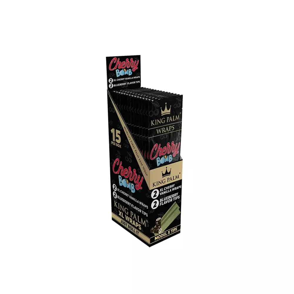 King Palm XL Wraps – 15 Count Display Box 2 Pack