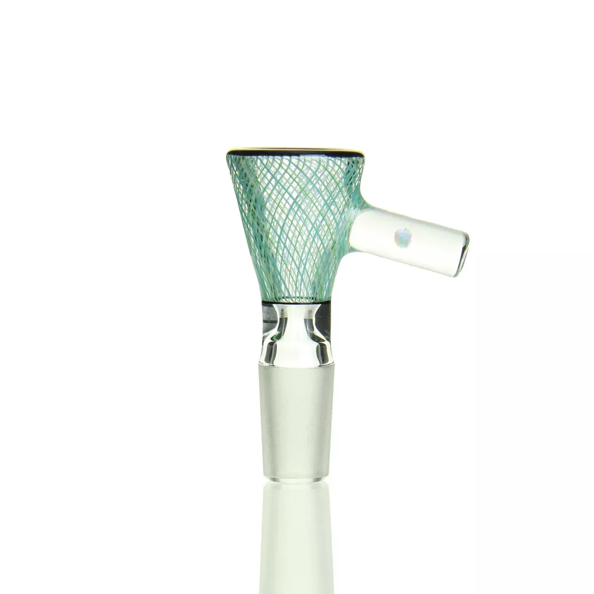 Korey Glass - 14mm Male Reticello Slide - Teal