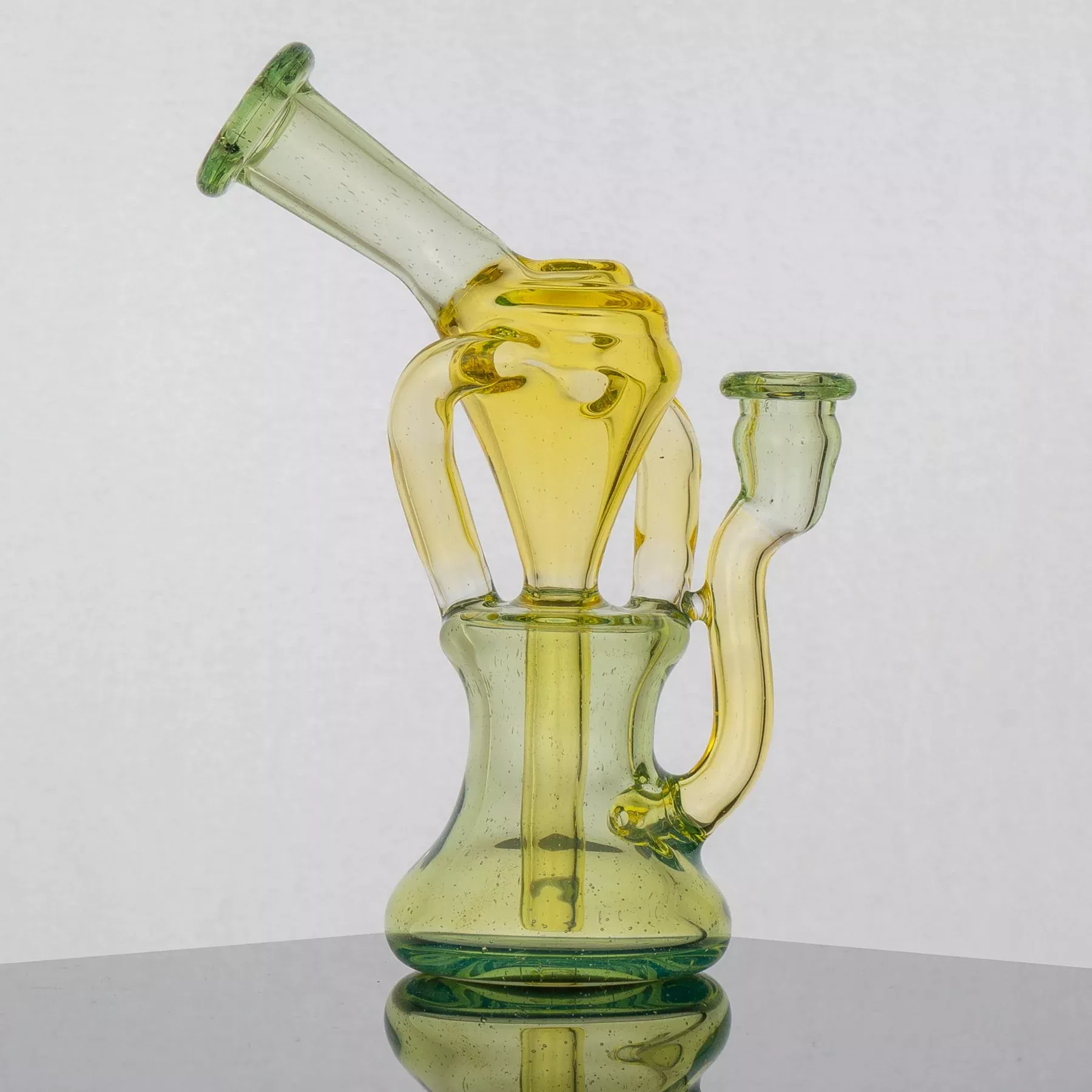 KSR Glass Terps and Crippy Recycler Dab Rig – Premium Dual Uptake Incycler with 2-Hole Perc